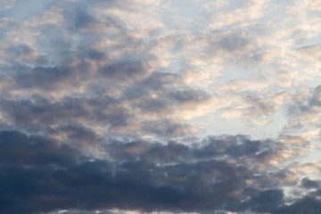 Fototapeta na wymiar beautiful clouds dawn sun as background