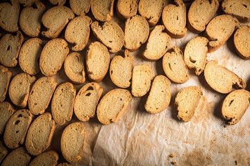 Fototapeta na wymiar rack of organic baked biscuits in an industrial oven