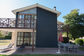 View of the exterior of a beautiful modern house