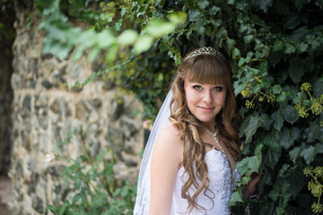 Beautiful bride on wedding day