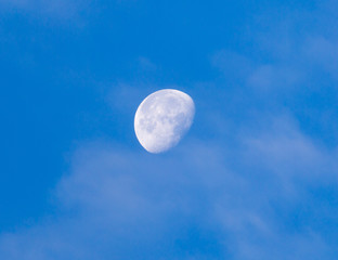 Obraz na płótnie Canvas moon in the blue sky