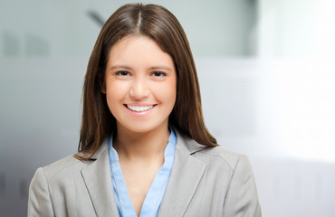 Smiling businesswoman portrait