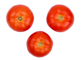 Ripe tomatoes isolated