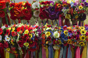 Many ukranian decoration for head