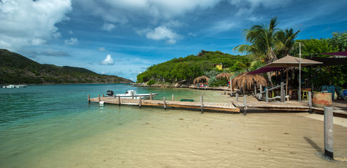Pinel island, Caribbean sea