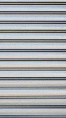 old rolling door color silver with dirty and scratch