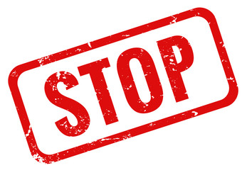 Stop Stempel grunge rot - obrazy, fototapety, plakaty