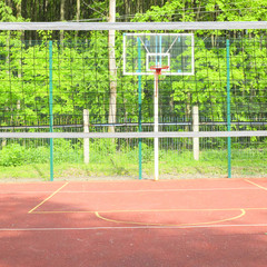 Basketball court on the street