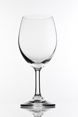 Wineglass white background