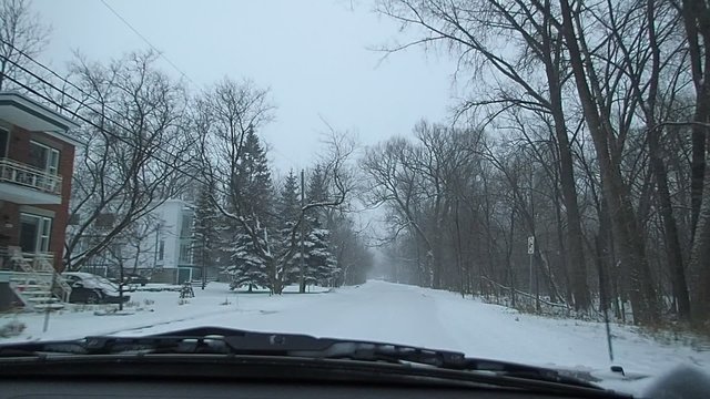 route en hiver