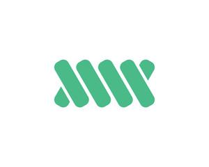 wm, mw, w, m Abstract Logo