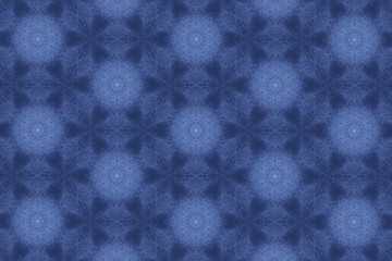 Голубой орнамент с узорами. 1

