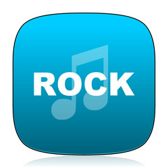 rock music blue icon