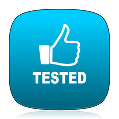 tested blue icon