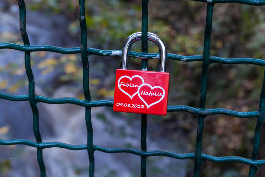 Liebesbeweis Liebesschloss