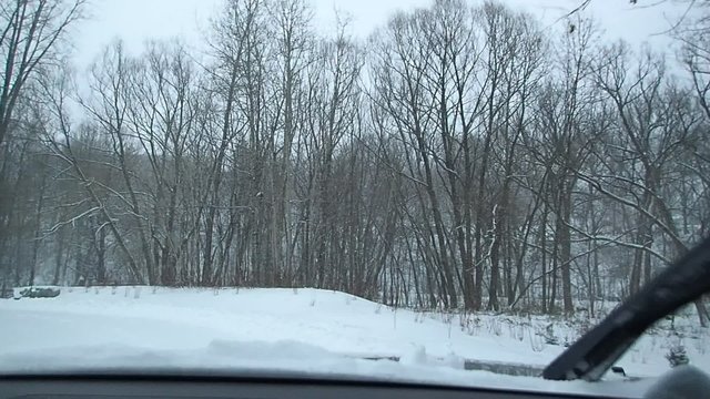 route en hiver