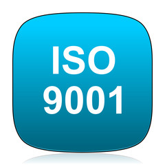 iso 9001 blue icon