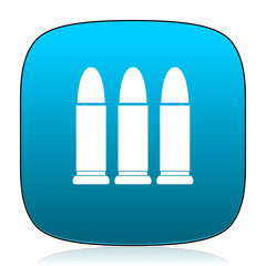 ammunition blue icon