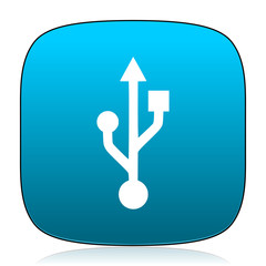 usb blue icon