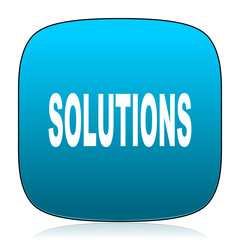 solutions blue icon