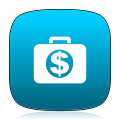 financial blue icon