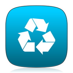 recycle blue icon