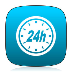 24h blue icon