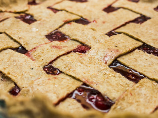 Berry Pie Before Baking Macro