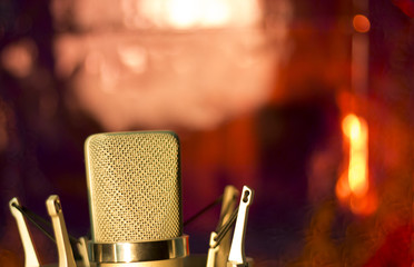 Audio recording vocal studio voice microphone
