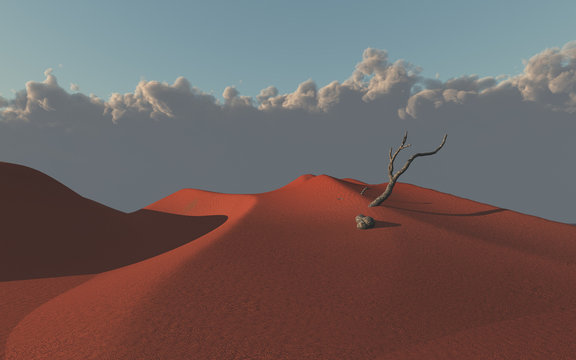 Red Sand Desert Dunes