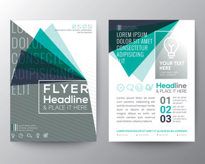Abstract Triangle shape Poster Brochure Flyer design Layout vector template