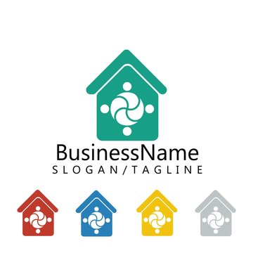 community logo icon vector