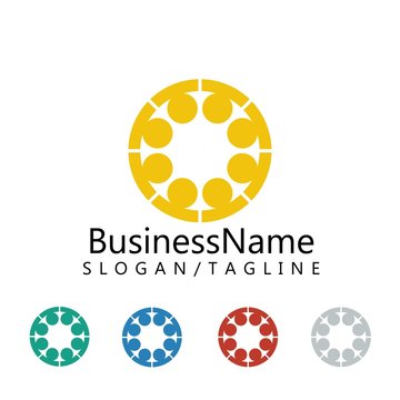 community logo icon vector