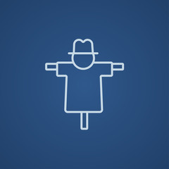 Scarecrow line icon.
