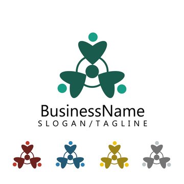 community logo icon vector