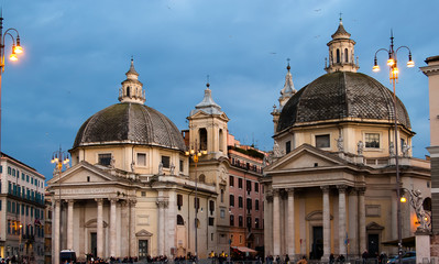 Fototapeta premium Piazza del Popolo with 