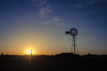 atardecer en el campo