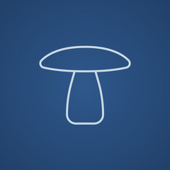 Mushroom line icon.