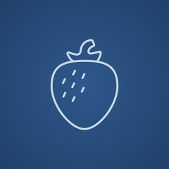 Strawberry line icon.