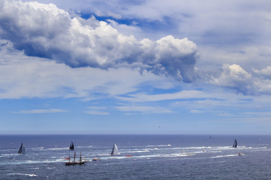 Sea Syd Hobart Leaders under cloud