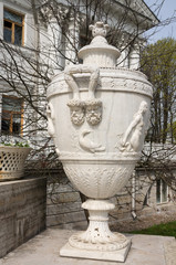 Obraz premium Detail of the eastern facade ofYelagin PalaceSt. Petersburg. 