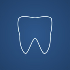 Tooth line icon.