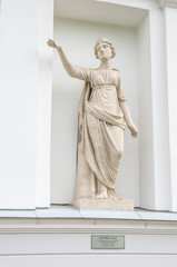 Statue"Latona" in the nicheKitchen pavilion ofYelaginPalace.St. Petersburg.