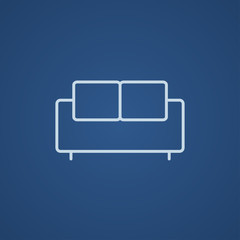 Sofa line icon.