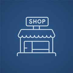 Shop line icon.