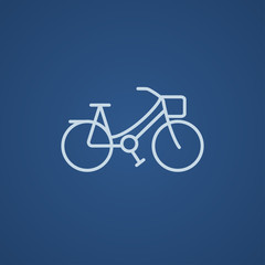 Bicycle line icon.