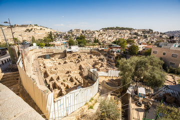 Fototapeta na wymiar Archeological site in Jerusalem, Israel