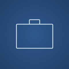 Briefcase line icon.