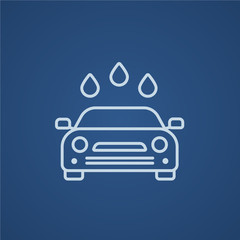 Car wash line icon.