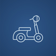 Scooter line icon.
